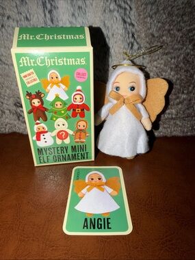 Mr. Christmas Angie Mystery Mini Elf Ornament